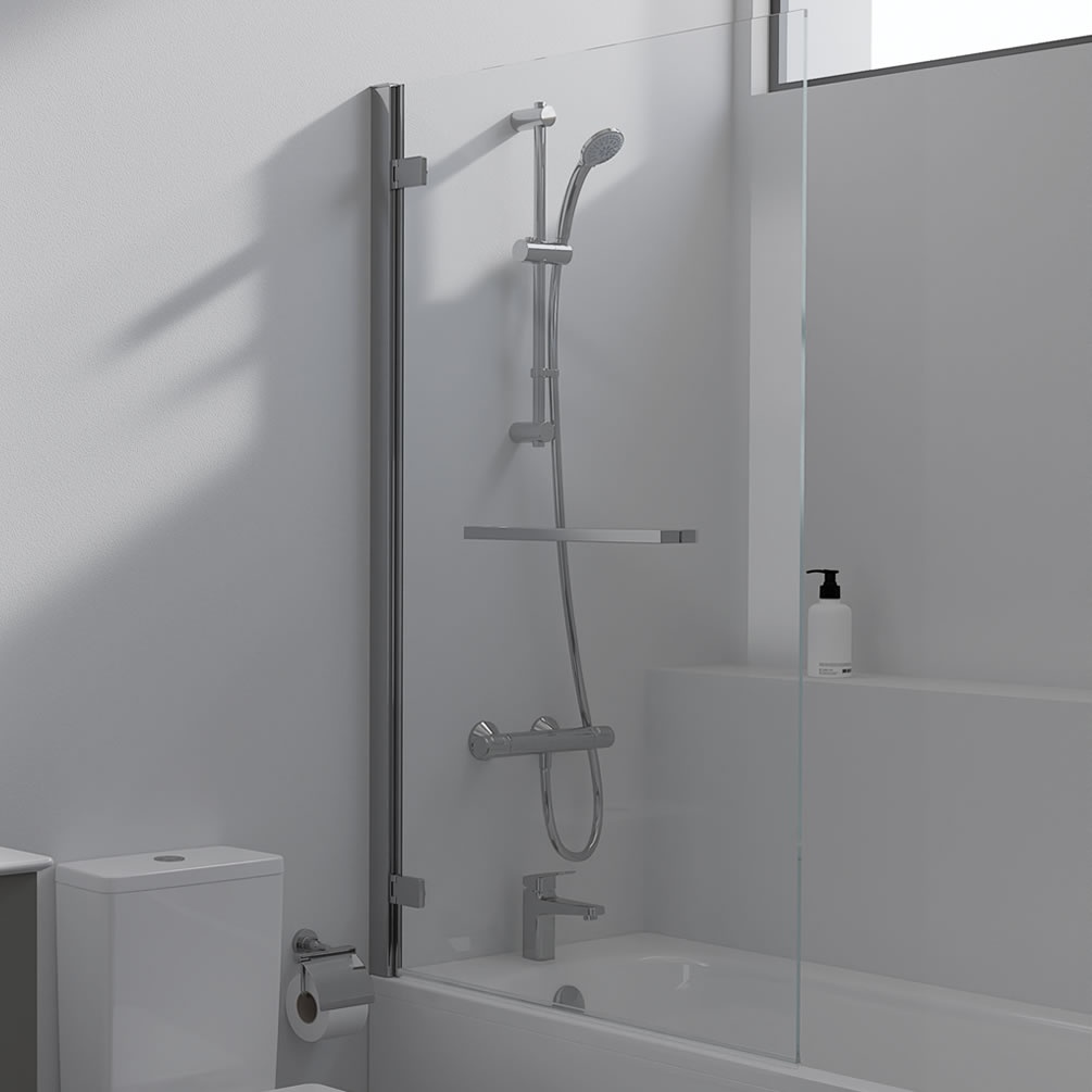 Lifestyle image of Ideal Standard i.life Left-Handed Hinged Bath Screen